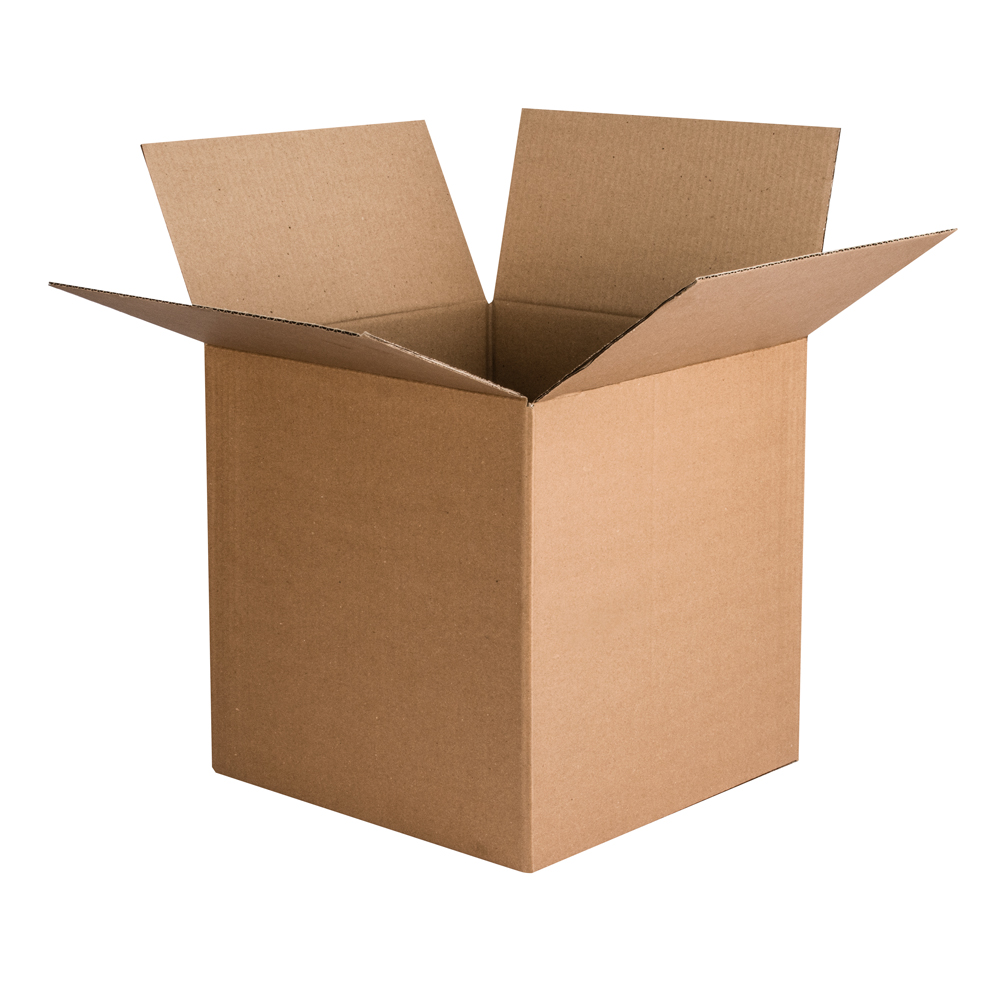 Pack of 25 Square Single Wall Kraft Packing Boxes 155mm