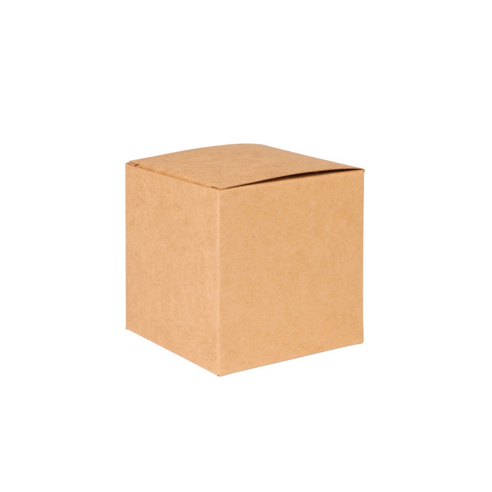 Basics Kraft Natural Flat Packed Candle Gift Box 85mm
