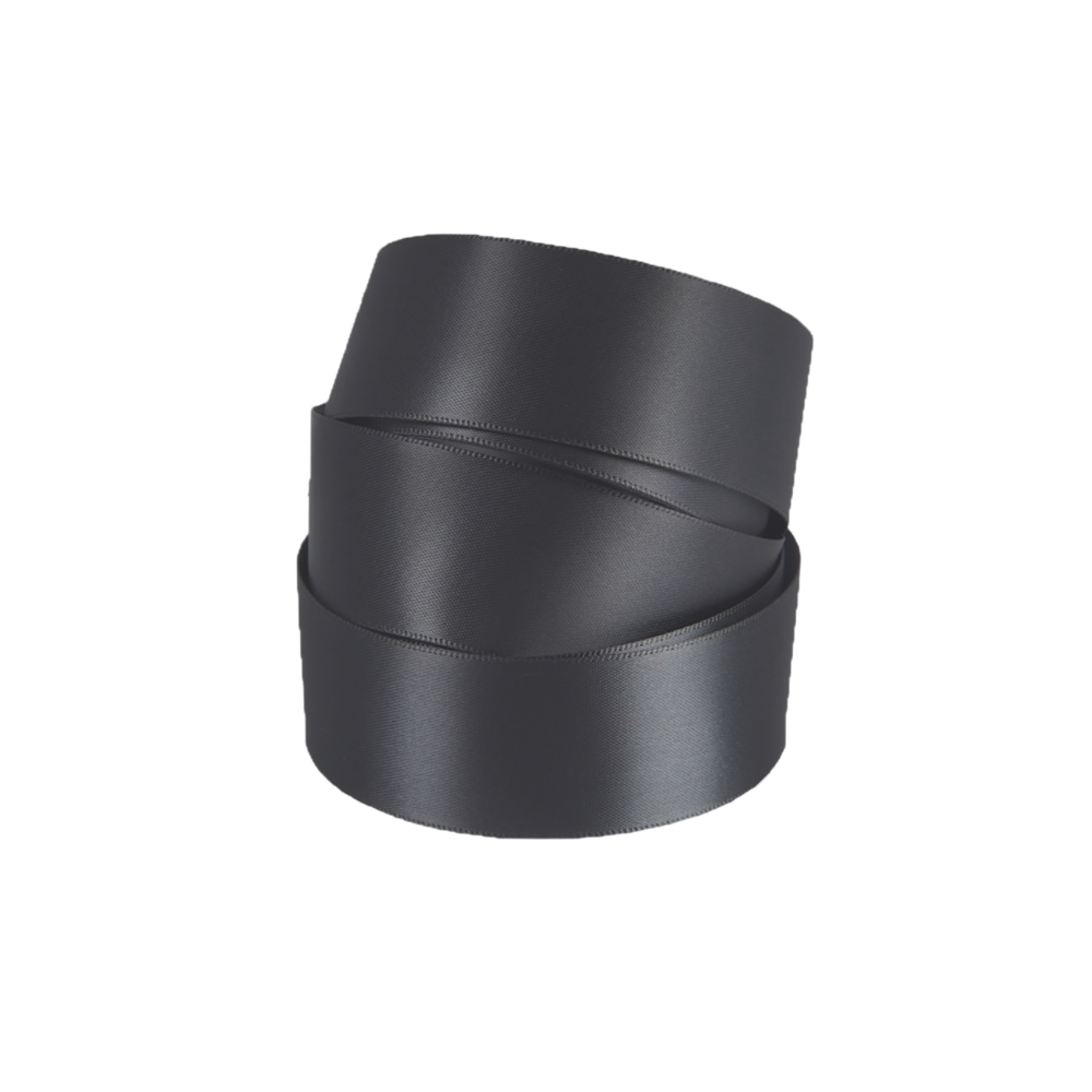 Dark Grey Satin Ribbon