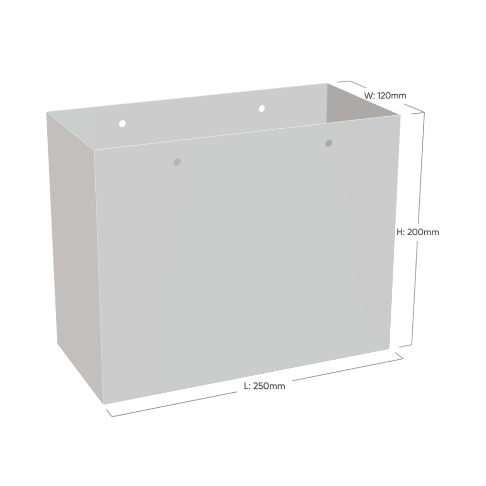 Medium Landscape Kraft Brown Paper Gift Bag With Rope Handles