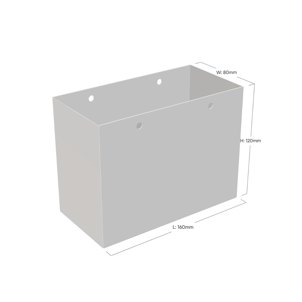 Digital Printed Small White Landscape Paper Gift Bag With Rope Handles