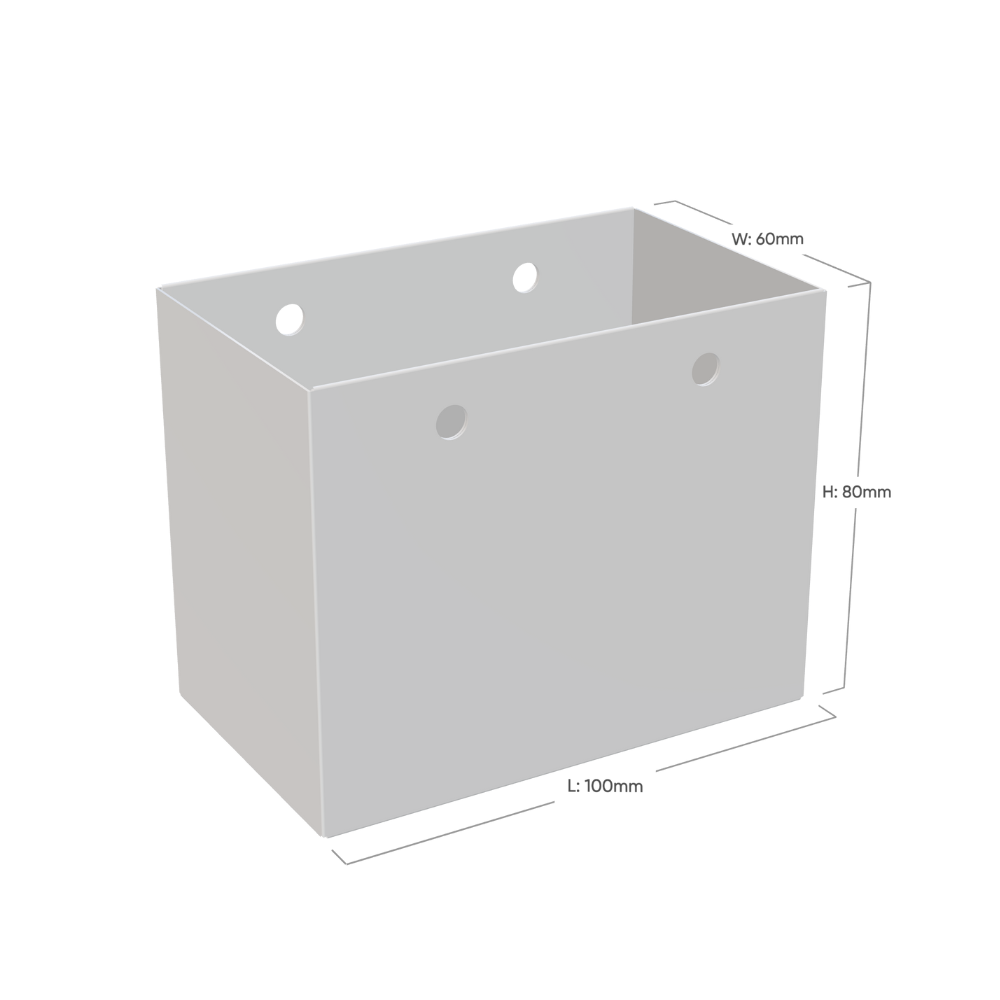 Extra Small Landscape Fondant Pink Paper Gift Bag with Rope Handles