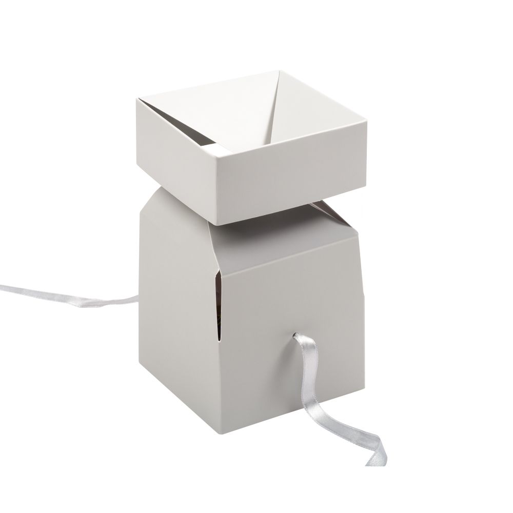 Grey Cube Pop Up Gift Box