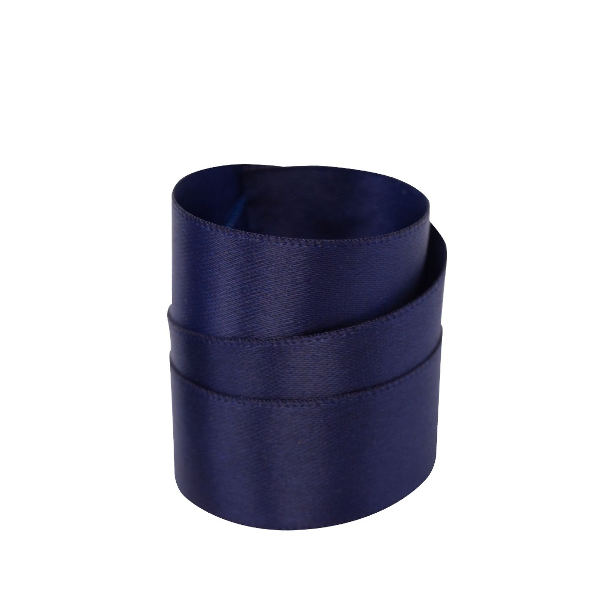 Navy Recycled Double Sided Satin Ribbon 20 metres x 15mm