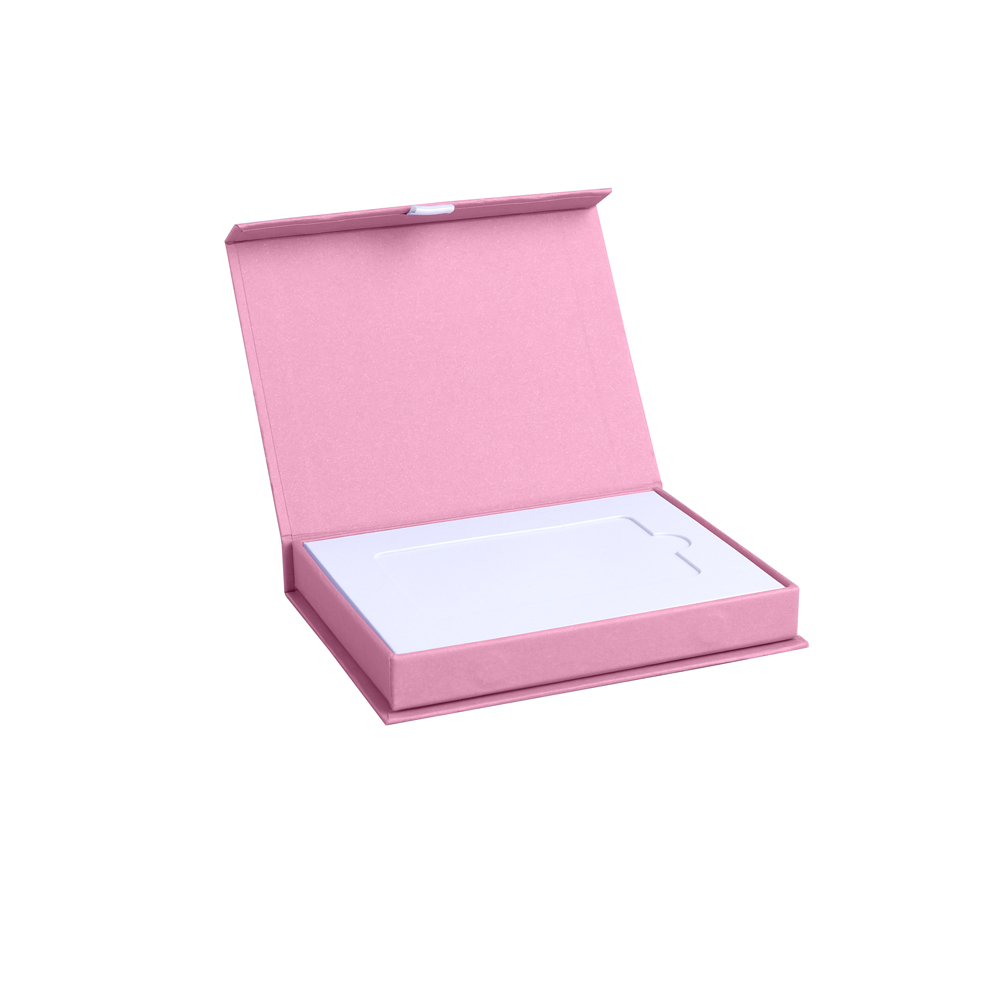 Fondant Pink Magnetic Gift Card Box with Card Insert