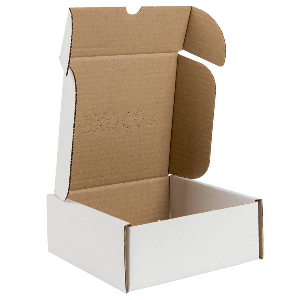 White Corrugated Postal Box For 154 x 150 x 60mm