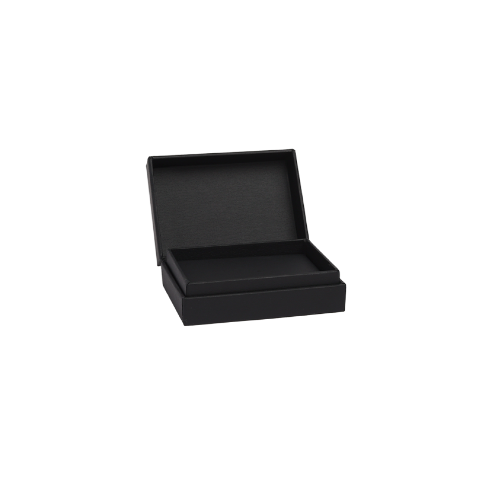 Luxury Black Hinged Earring Box