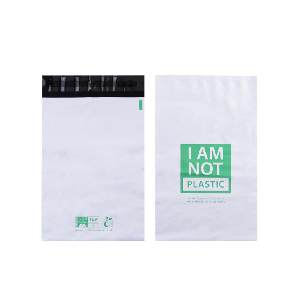 Medium 100% Compostable White Mailing Bag