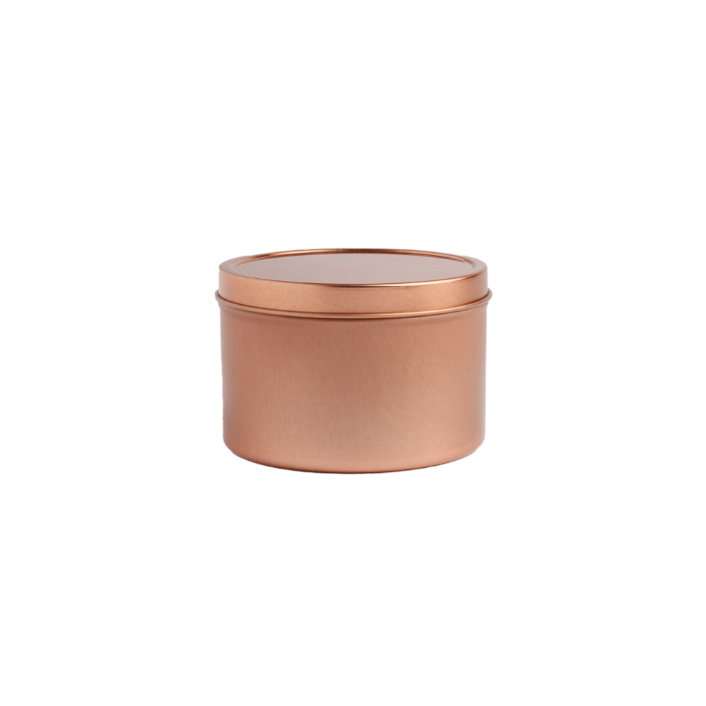 250ml Rose Gold Round Seamless Slip Lid Tin